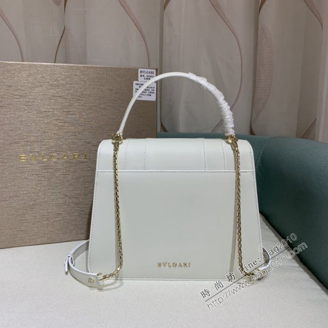 Bvlgari女包 寶格麗三層新品白色肩背女包 Serpenti Forever手提包 B289835  fyd1567